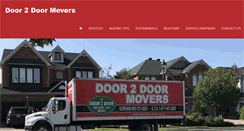 Desktop Screenshot of door2doormovers.ca