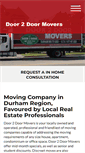 Mobile Screenshot of door2doormovers.ca
