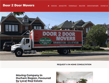 Tablet Screenshot of door2doormovers.ca